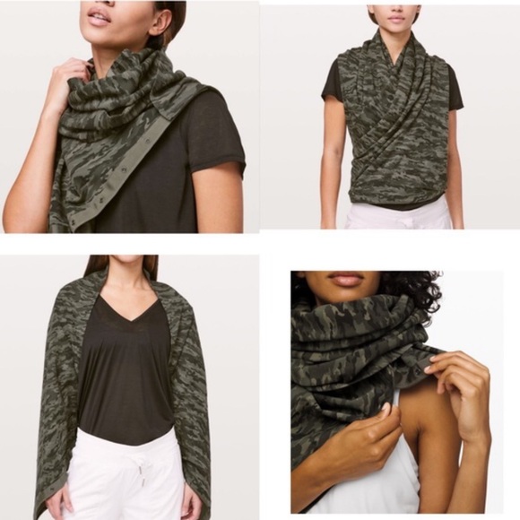 Lululemon vinyasa scarf. Camo print. Excellent condition. - Picture 2 of 2